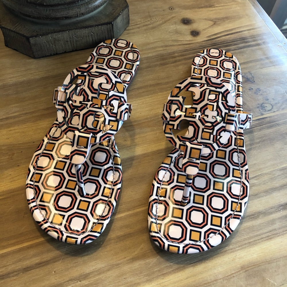 Tory Burch Miller Patent Leather Thong Sandal